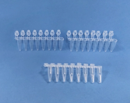 8-Tiras de tubos de PCR, Tampas Individuais